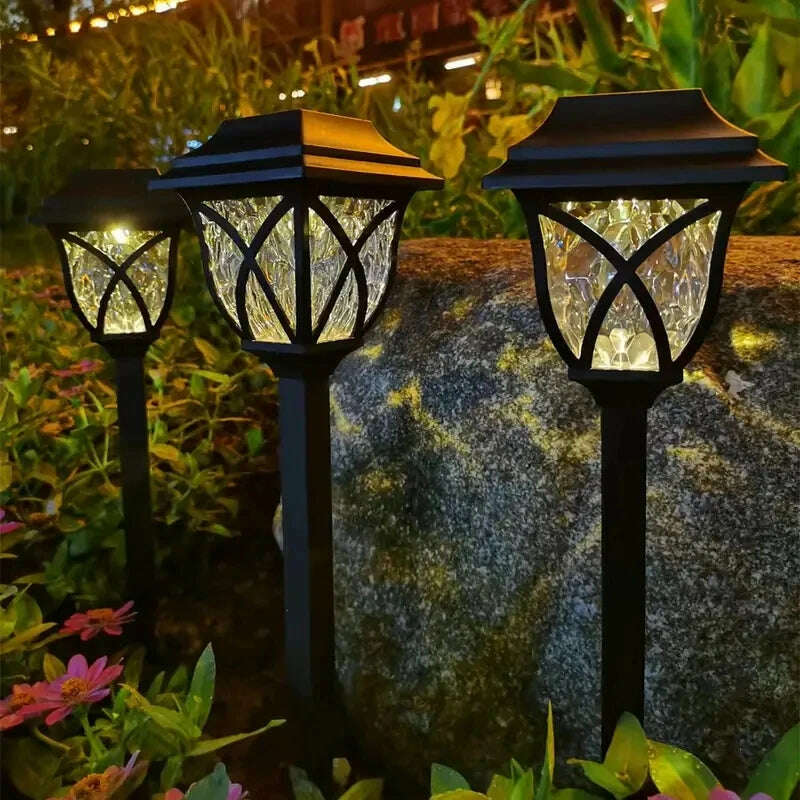 10 Pack Solar Yard Lights Bright Lawn Lights Outdoor Waterproof Led Solar Pathway Lights Landscape Path Lights