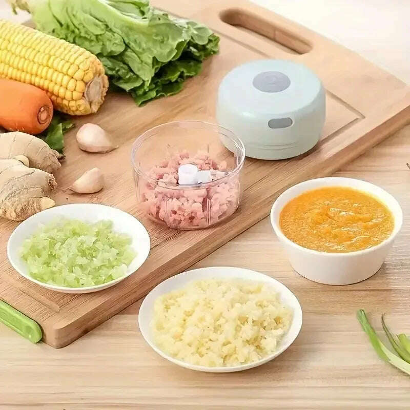 100ml/250ML Manual Meat Mincer Garlic Chopper Rotate Garlic Press Crusher Vegetable Onion Cutter Kitchen Cooking Accessories