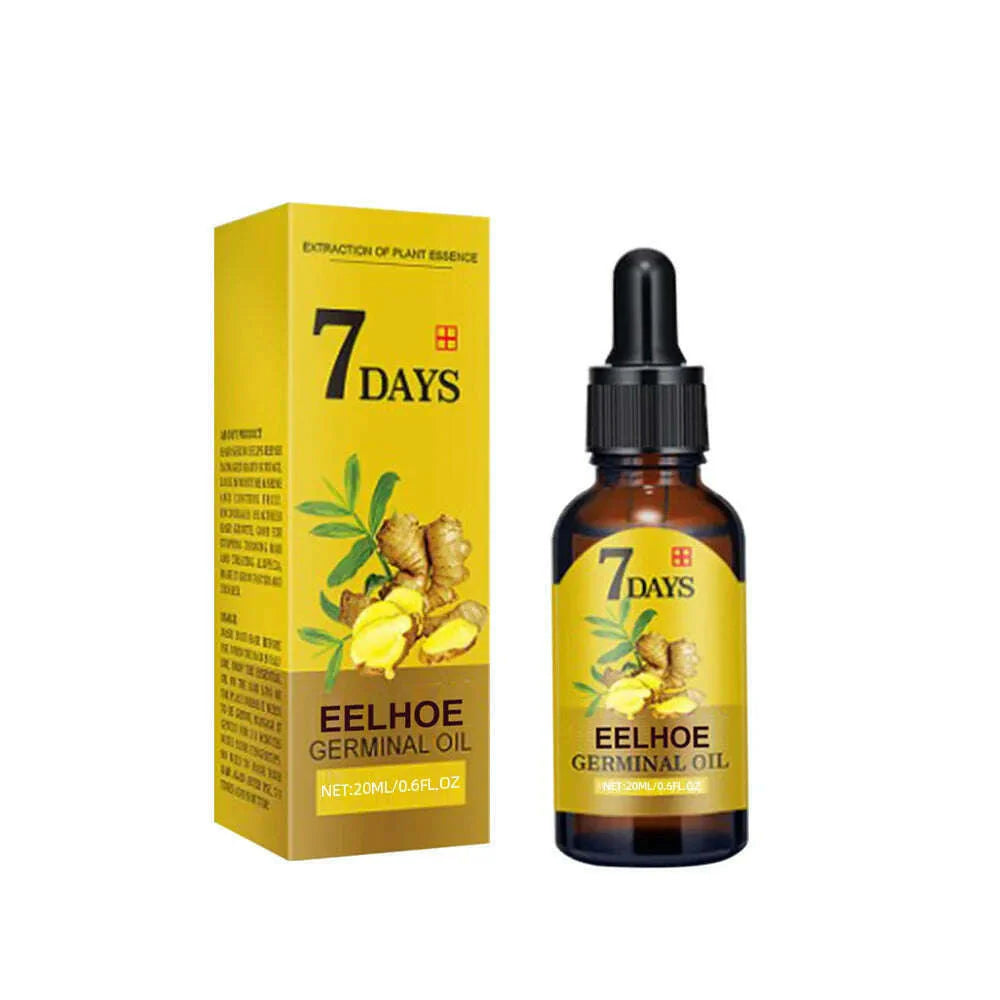 10/20/40ml Hair Growth Serum Oil Dense Regrowth Ginger Hair Care Repair Liquid Essential Anti Loss for Women Men Hair Care