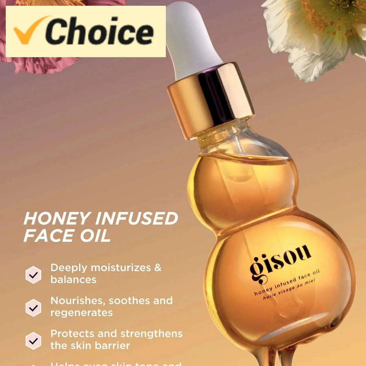 1/3 PC Gisou Face Oil Aging Replenishing Face Oil 26ml