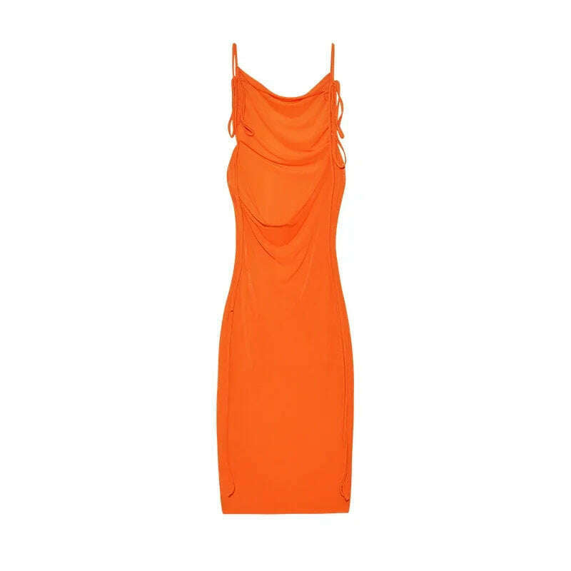 2024 New Summer Fashion Sexy Strapless Hang Neck Temperament Dress