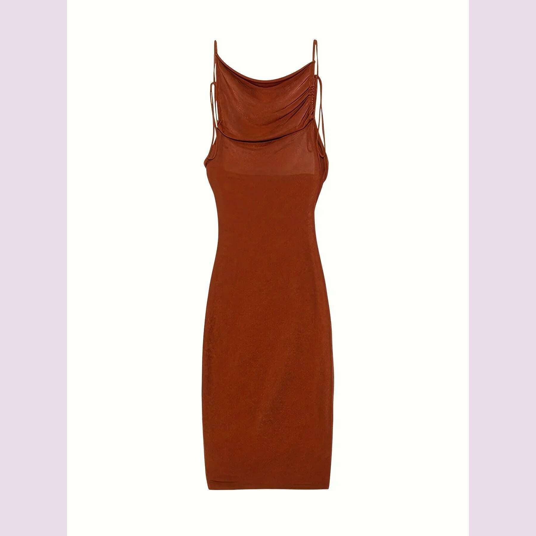 2024 New Summer Fashion Sexy Strapless Hang Neck Temperament Dress