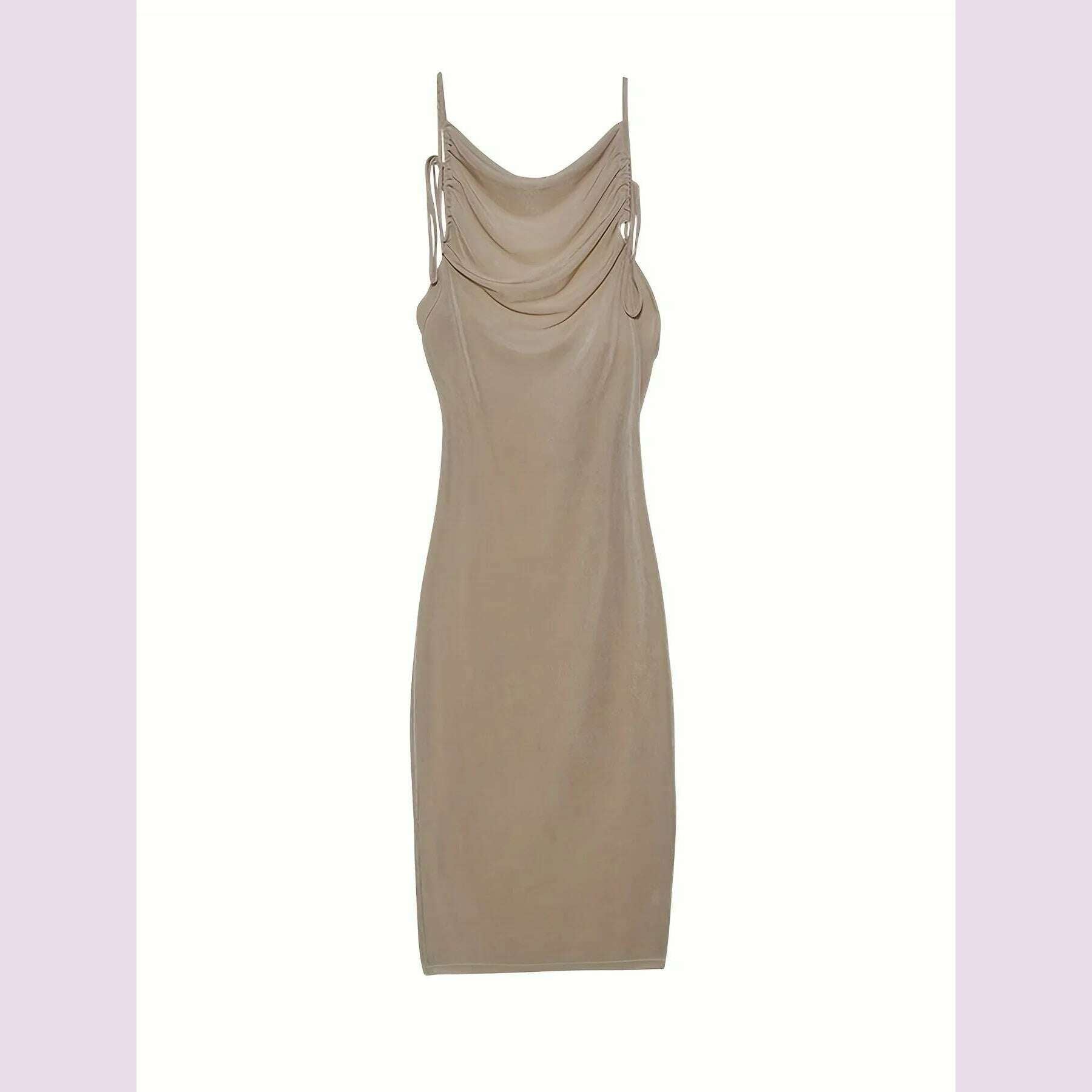 2024 New Summer Fashion Sexy Strapless Hang Neck Temperament Dress