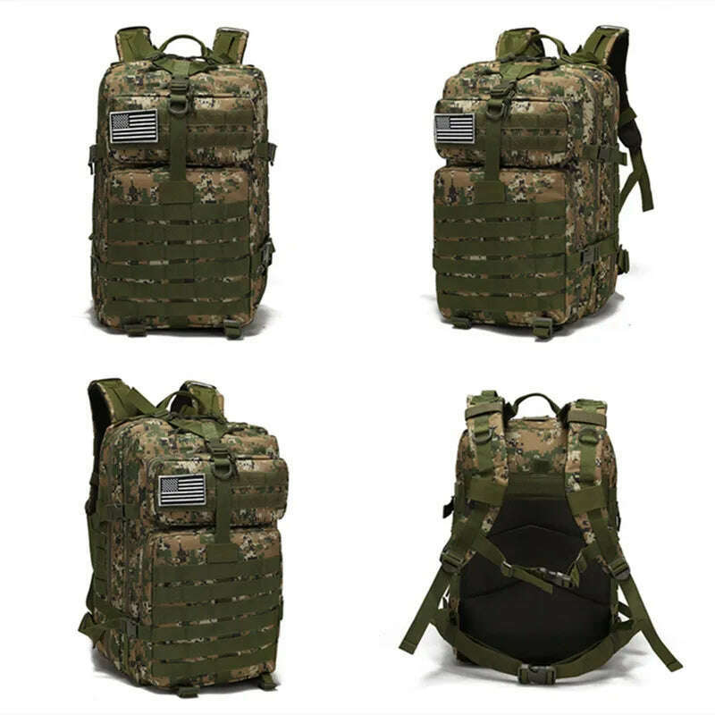 2025 New Backpack Outdoor Leisure 50 Liter Large Capacity Backpack Hiking Camping Hunting Backpacks