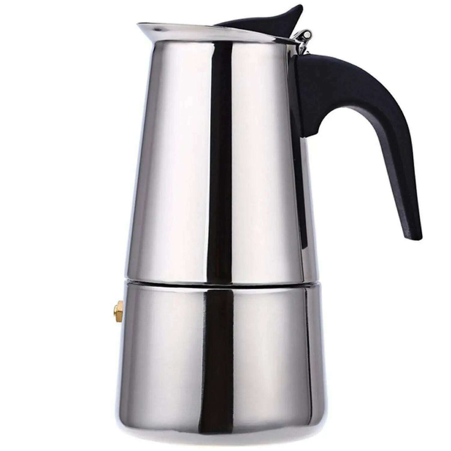 2/4/6/9 Cups Coffee Pot Stainless Steel Mocha Espresso Latte Stovetop Filter Moka Coffee Maker Coffee Pot for Kitchen WF1111