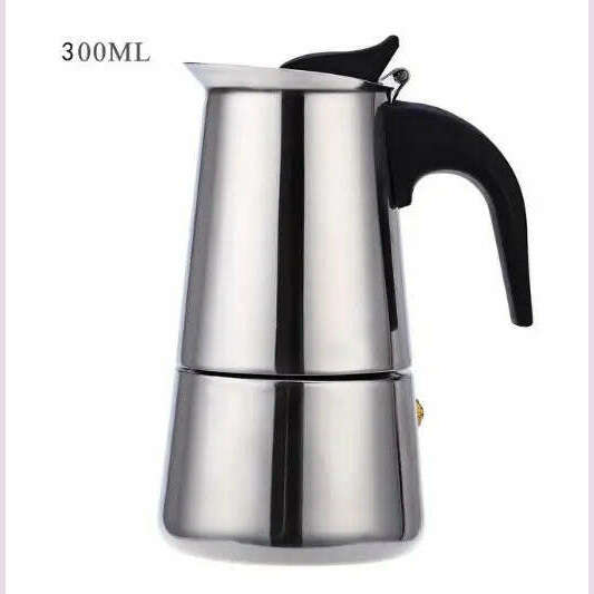 2/4/6/9 Cups Coffee Pot Stainless Steel Mocha Espresso Latte Stovetop Filter Moka Coffee Maker Coffee Pot for Kitchen WF1111