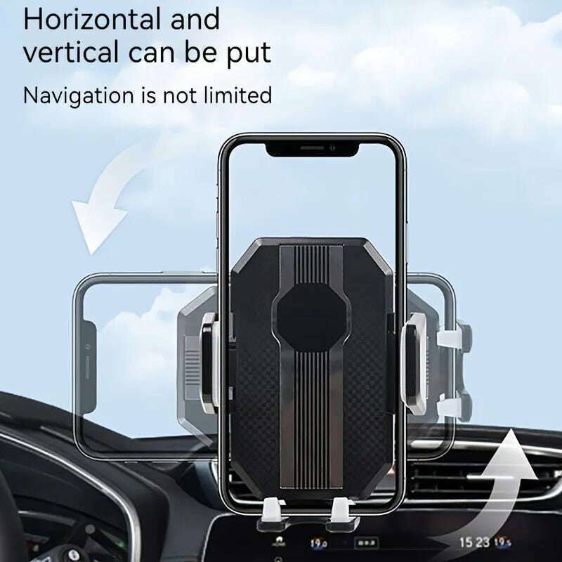 360 Rotate Universal Car Phone Holder Moblie Windshield Mount Stand For iPhone Samsung Xiaomi Hand Free Driving Car Phone Holder