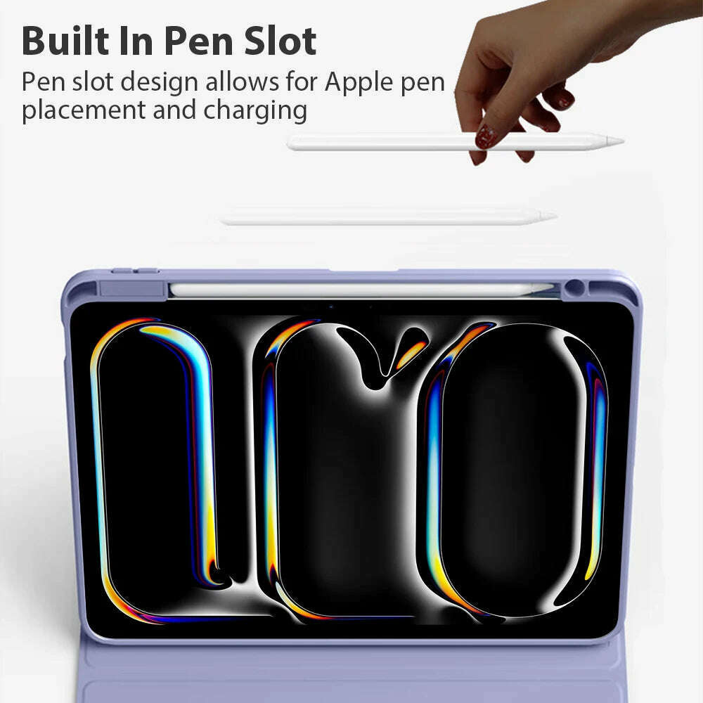 360° Rotation Case For Ipad 10 9 9th 10th Generation Pro 13 12.9 Air 11 5 4 M4 M2 2024 Mini 6 7 10.9 10.2 Protective Cover Funda