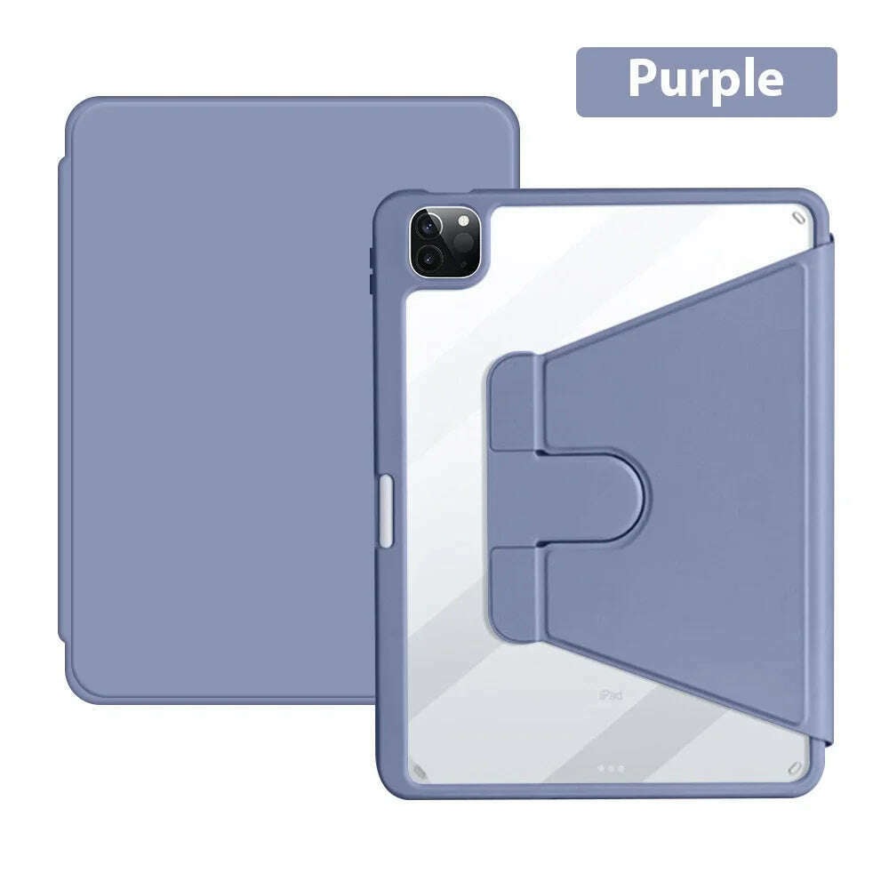 360° Rotation Case For Ipad 10 9 9th 10th Generation Pro 13 12.9 Air 11 5 4 M4 M2 2024 Mini 6 7 10.9 10.2 Protective Cover Funda