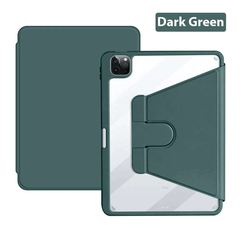 360° Rotation Case For Ipad 10 9 9th 10th Generation Pro 13 12.9 Air 11 5 4 M4 M2 2024 Mini 6 7 10.9 10.2 Protective Cover Funda