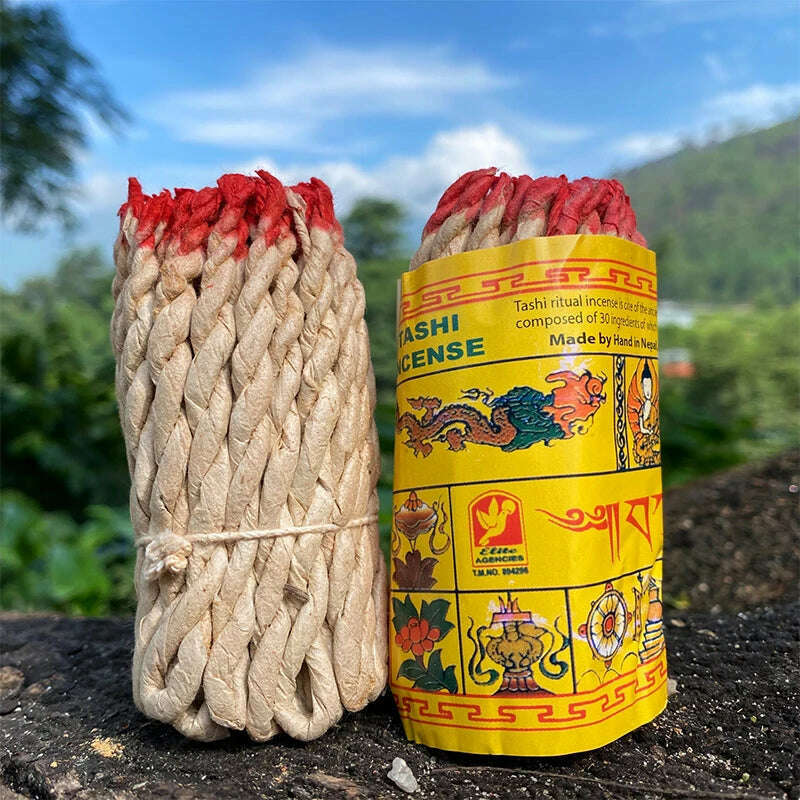 40pcs Yoga Aromatherapy Himalayan Rope Fragrance Handmade Traditional Rope Fragrance Sage And Sabba with Patchouli And Cedar