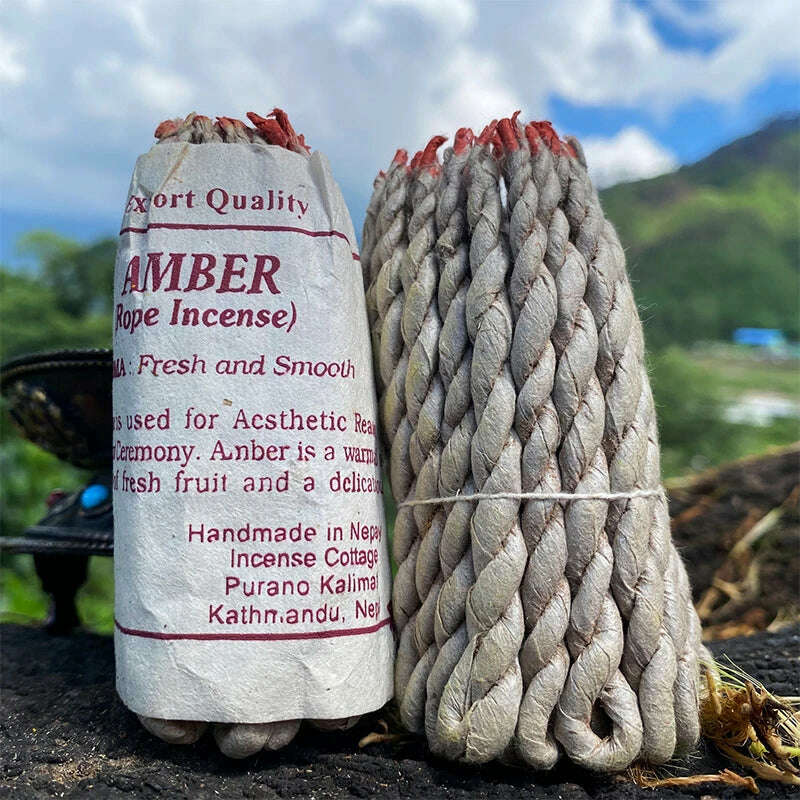 40pcs Yoga Aromatherapy Himalayan Rope Fragrance Handmade Traditional Rope Fragrance Sage And Sabba with Patchouli And Cedar