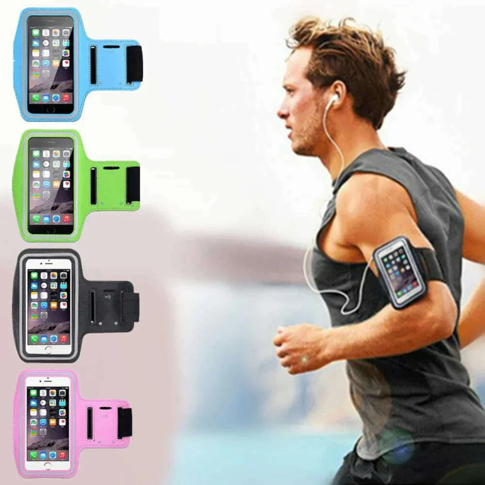 5 Inch Mobile Phone Armband Outdoor Sports Smartphone Holder Gym Running Phone Bag Arm Band Cases for Samsung for IPhone Holder