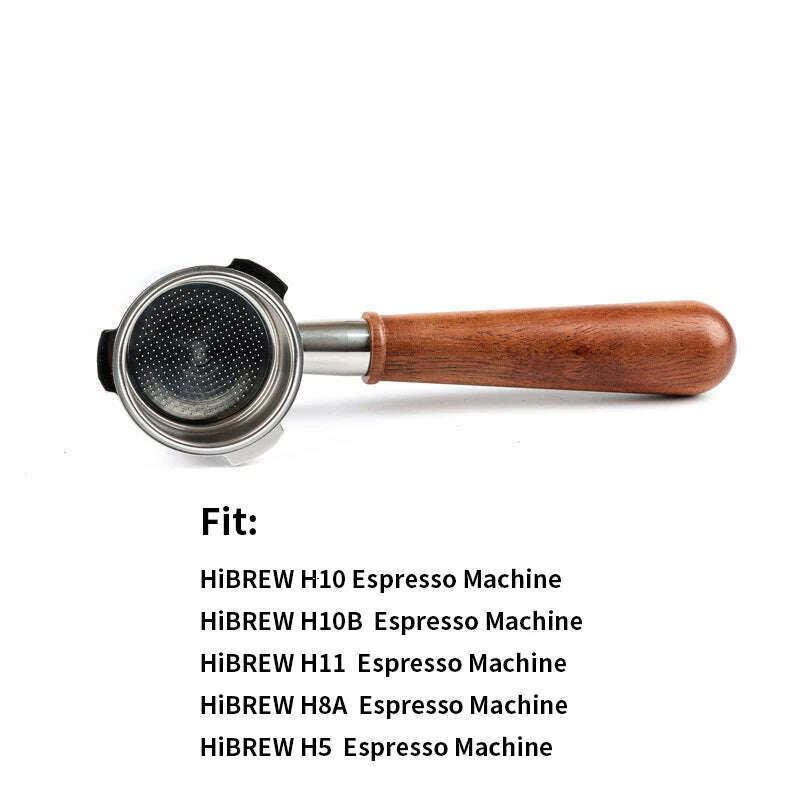 51mm 3 ears Bottomless Coffee Portafilter for HiBREW H10/H10B/H11/H8A/H5 Espresso Machine Stainless Steel Coffee Filter