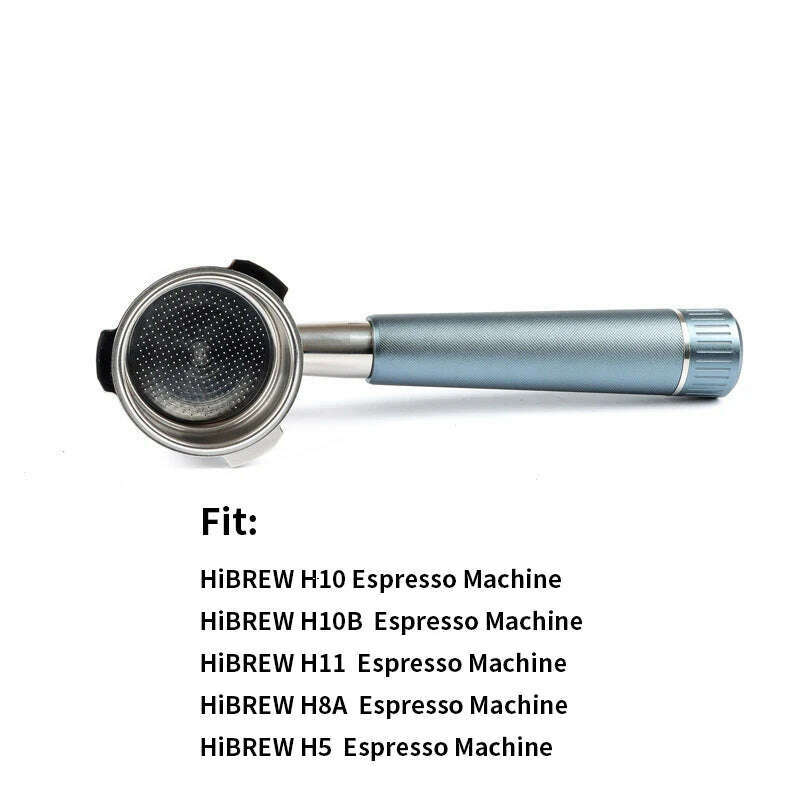 51mm 3 ears Bottomless Coffee Portafilter for HiBREW H10/H10B/H11/H8A/H5 Espresso Machine Stainless Steel Coffee Filter