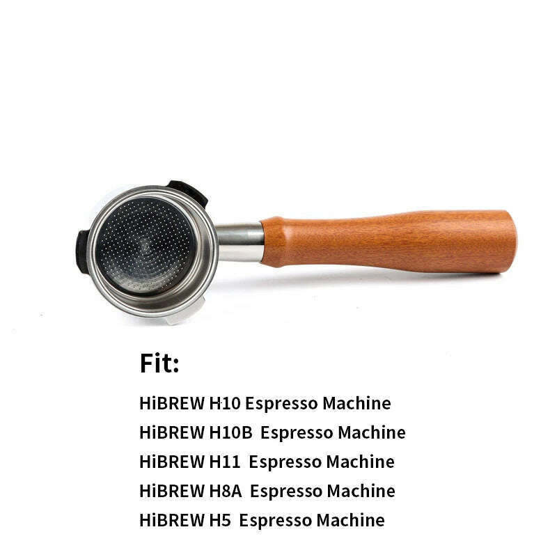 51mm 3 ears Bottomless Coffee Portafilter for HiBREW H10/H10B/H11/H8A/H5 Espresso Machine Stainless Steel Coffee Filter