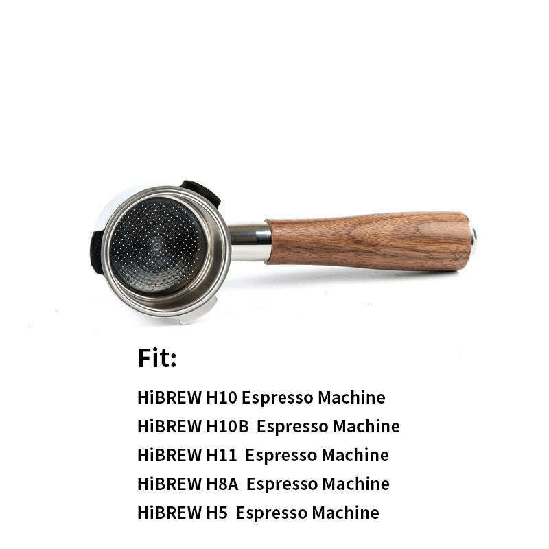 51mm 3 ears Bottomless Coffee Portafilter for HiBREW H10/H10B/H11/H8A/H5 Espresso Machine Stainless Steel Coffee Filter