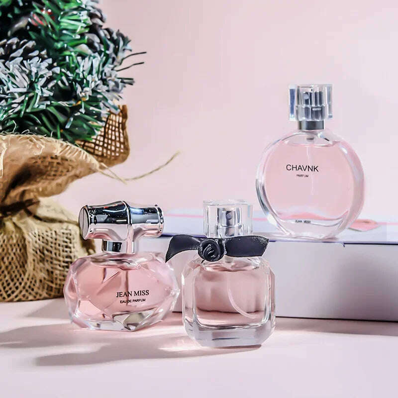 90ML(30mlx3PCS) Eau De Parfum Gift Box Feminino Spray Fresh Light Scent Floral Fruity Chypre Notes LongLasting Women Perfume Set