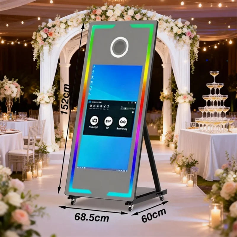 A must-have for large Christmas parties! The latest high-quality Magic Mirror Photo Booth, 65-43 inches, comes with a...