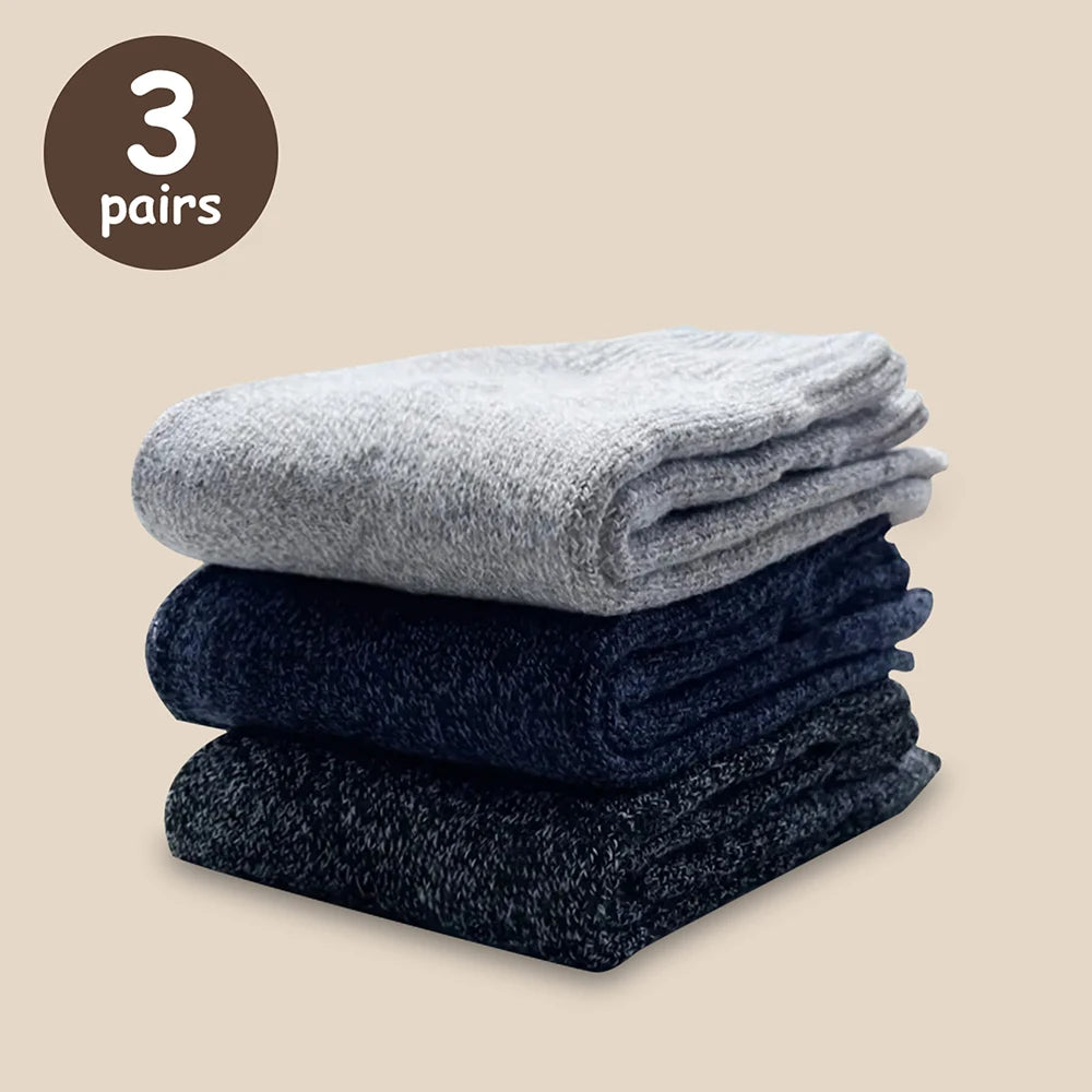 3/5/10 Pairs Men Solid Color Socks Fashionable Simple Versatile Winter Socks Are Soft Comfortable Lightweight Casual In...