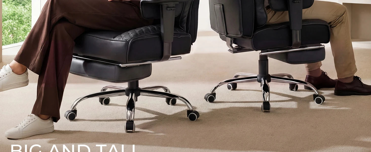 Comhoma Ergonomic Gaming Chair, Office Chair 400 Lb, with Adjustable Lumbar Support & Footrest, Hybrid Design,High Back...
