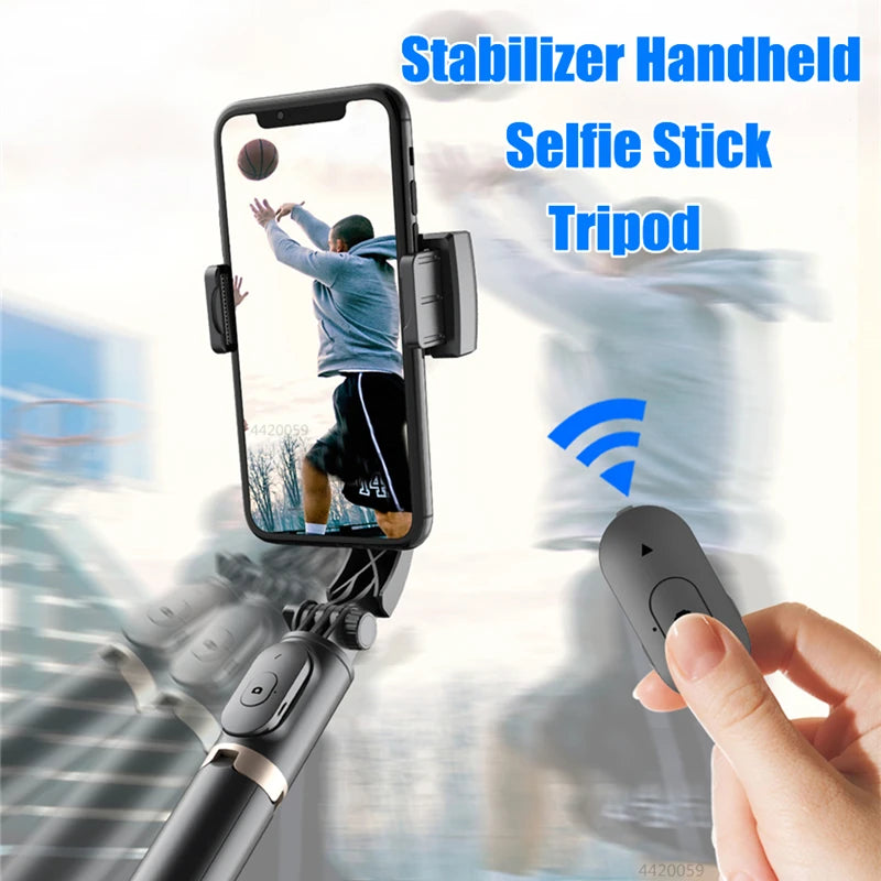 new Gimbal Stabilizer 360° rotation stable shooting Bluetooth Selfie Stick Tripod for Smartphone Live Vertical Shooting Bracket