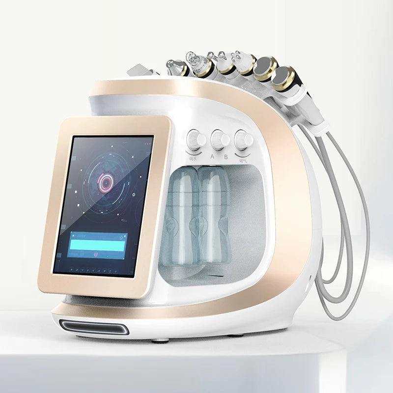 8 in 1 Hydra Oxygen Smart Ice Blue Hydra Aqua Peeling Microdermabrasion Facial Cleansing Machine for Blackhead Removal...