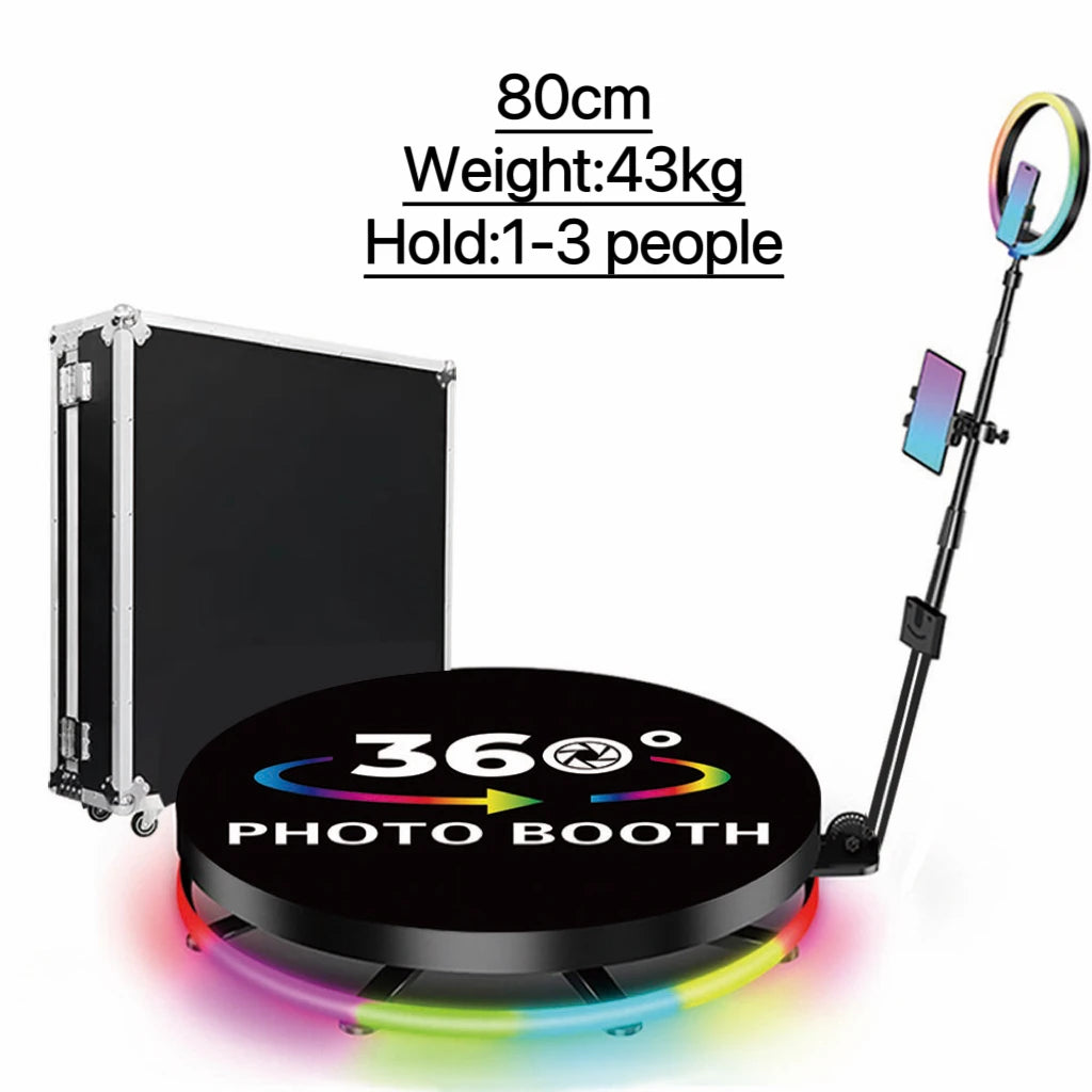 360 degree photo booth 360 degree photo booth machine with flight case packaging suitable for wedding reception party events - Kimlud