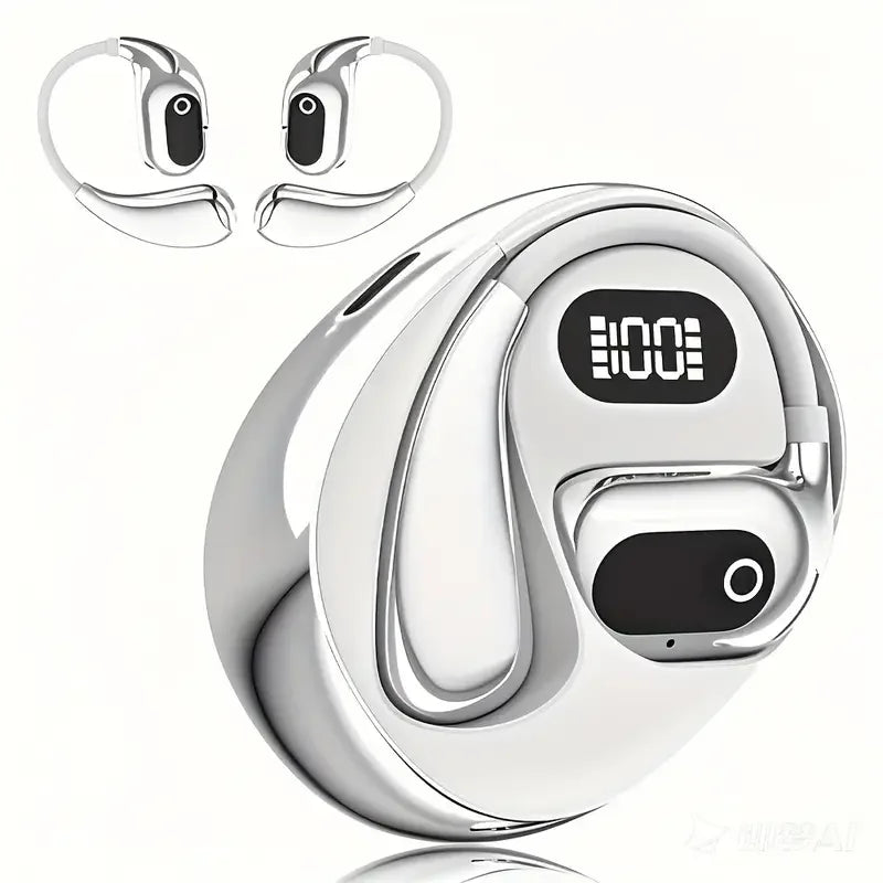 2025 new AI real-time translation headset, LED power display, 144 language translation headset, Type-C charging port