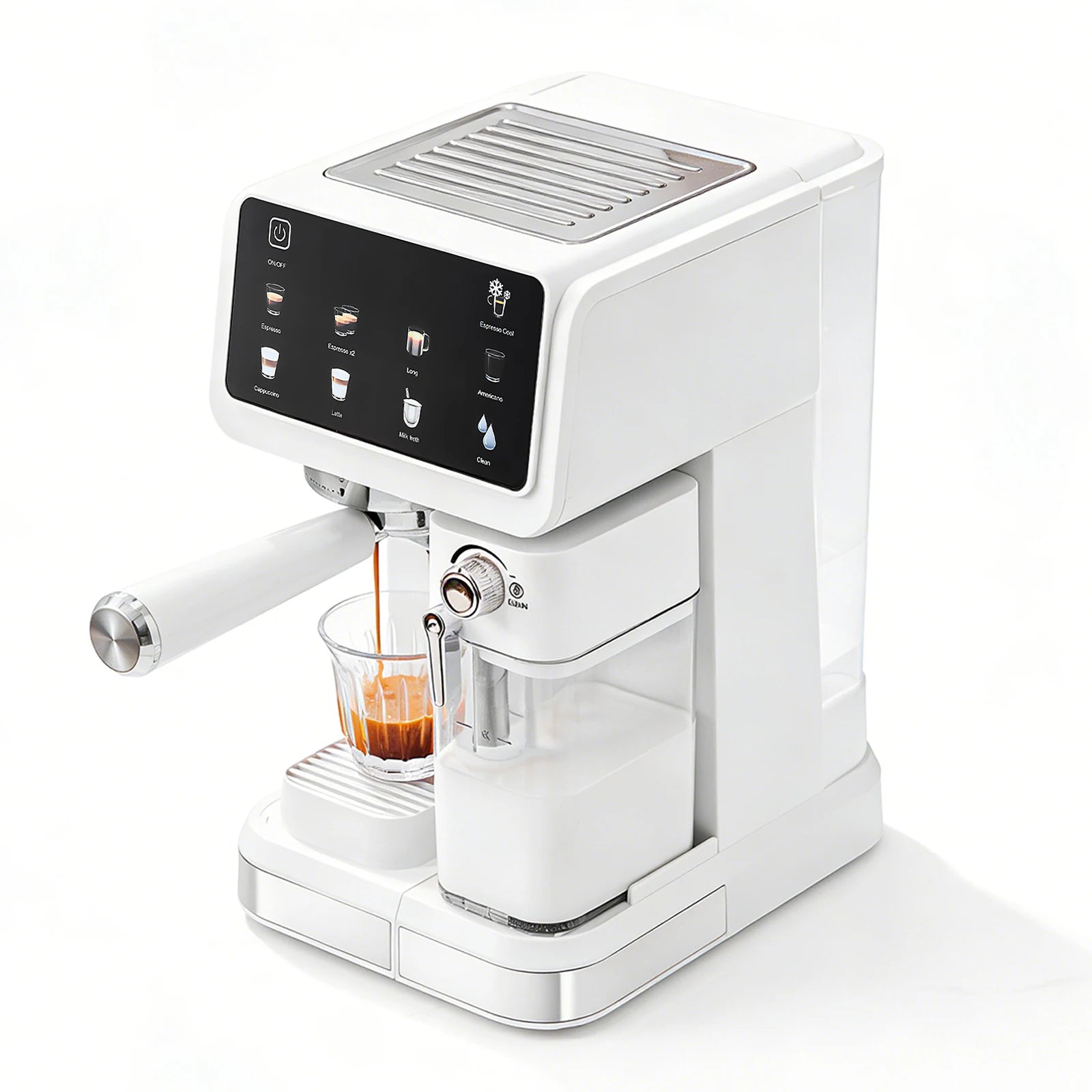 Espresso coffee maker Automatic portafilter machine with TFT touchscreen milk frother fully automatic coffee machine...