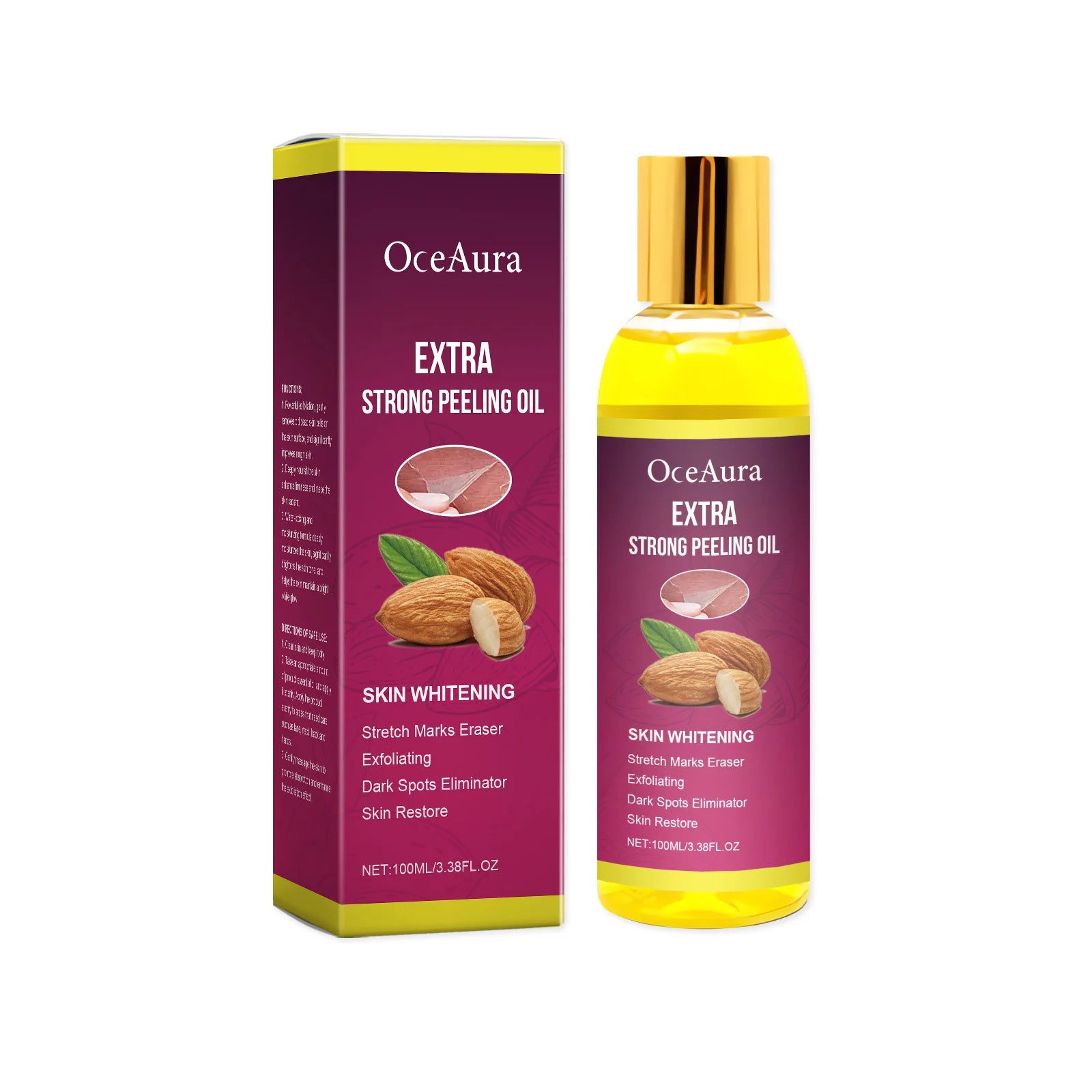 Oceaura Body Exfoliating Oil Gentle Cleaning Dead Skin Moisturizing Enhance Skin Luster Remove Dark Spots Body Peeling...