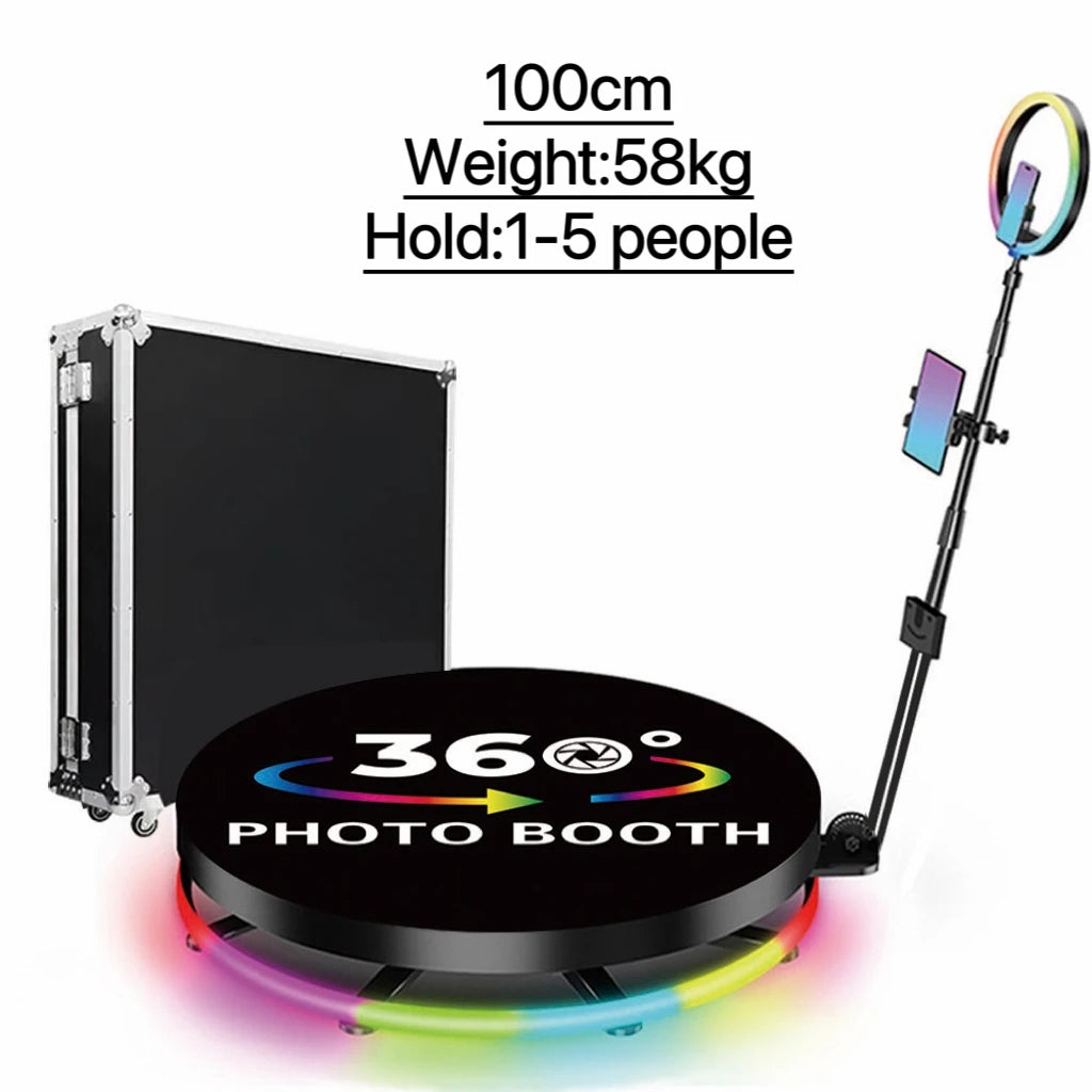 360 degree photo booth 360 degree photo booth machine with flight case packaging suitable for wedding reception party events - Kimlud