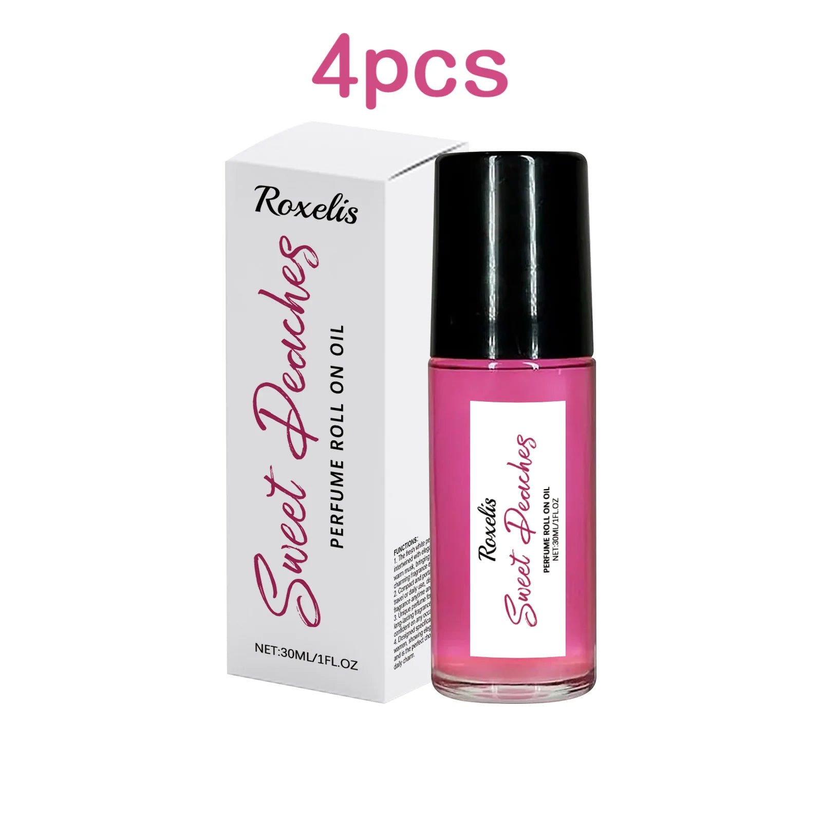 Roxelis 30ml Pheromone Perfume Roller Ball Long Lasting Peach Fragrance Oil Armpit Odor Remover Dating Scent Charming...