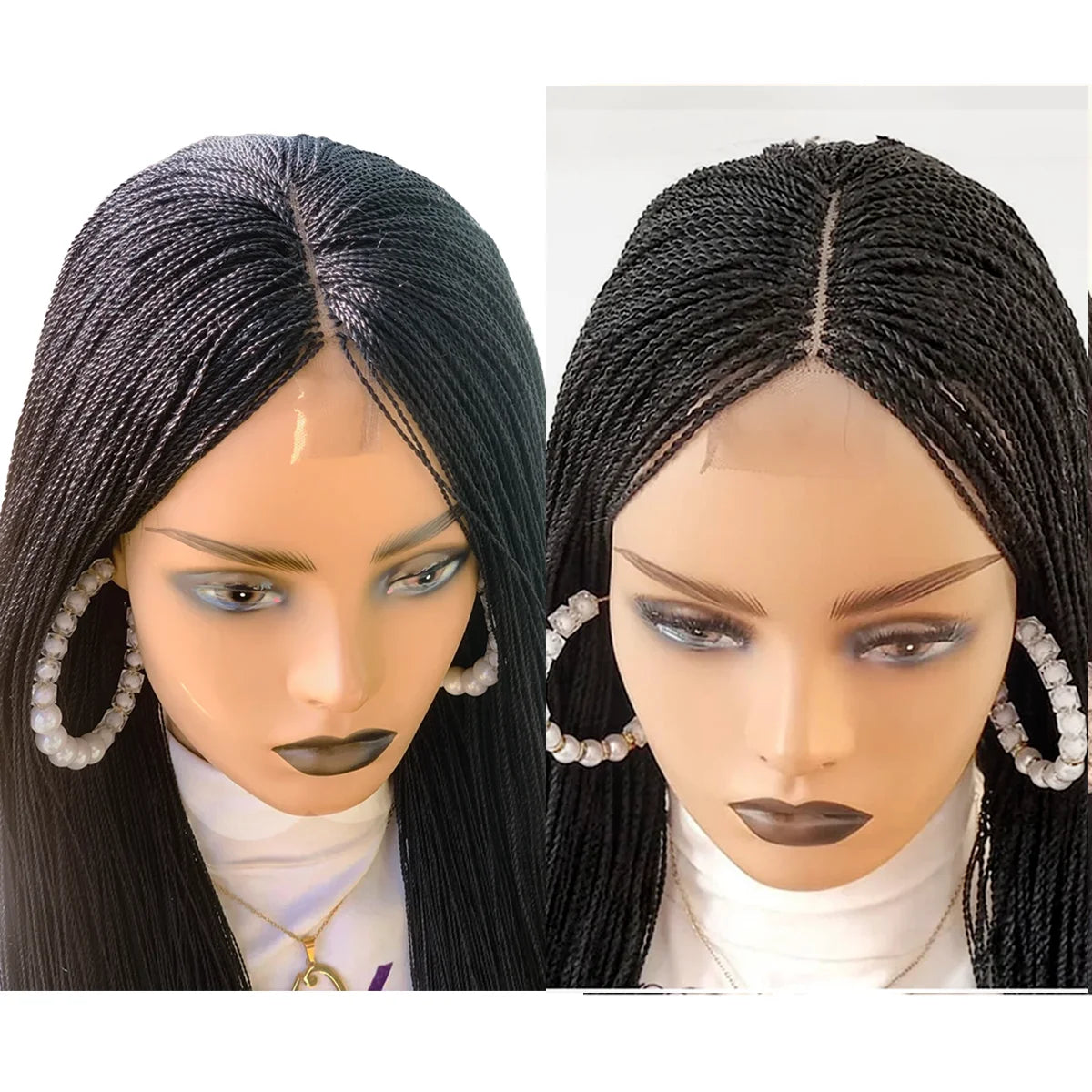 Micro Million Twist Braided Afro Wig Glueless Black Women Hair Extensions Twist Wig for Natural Hair