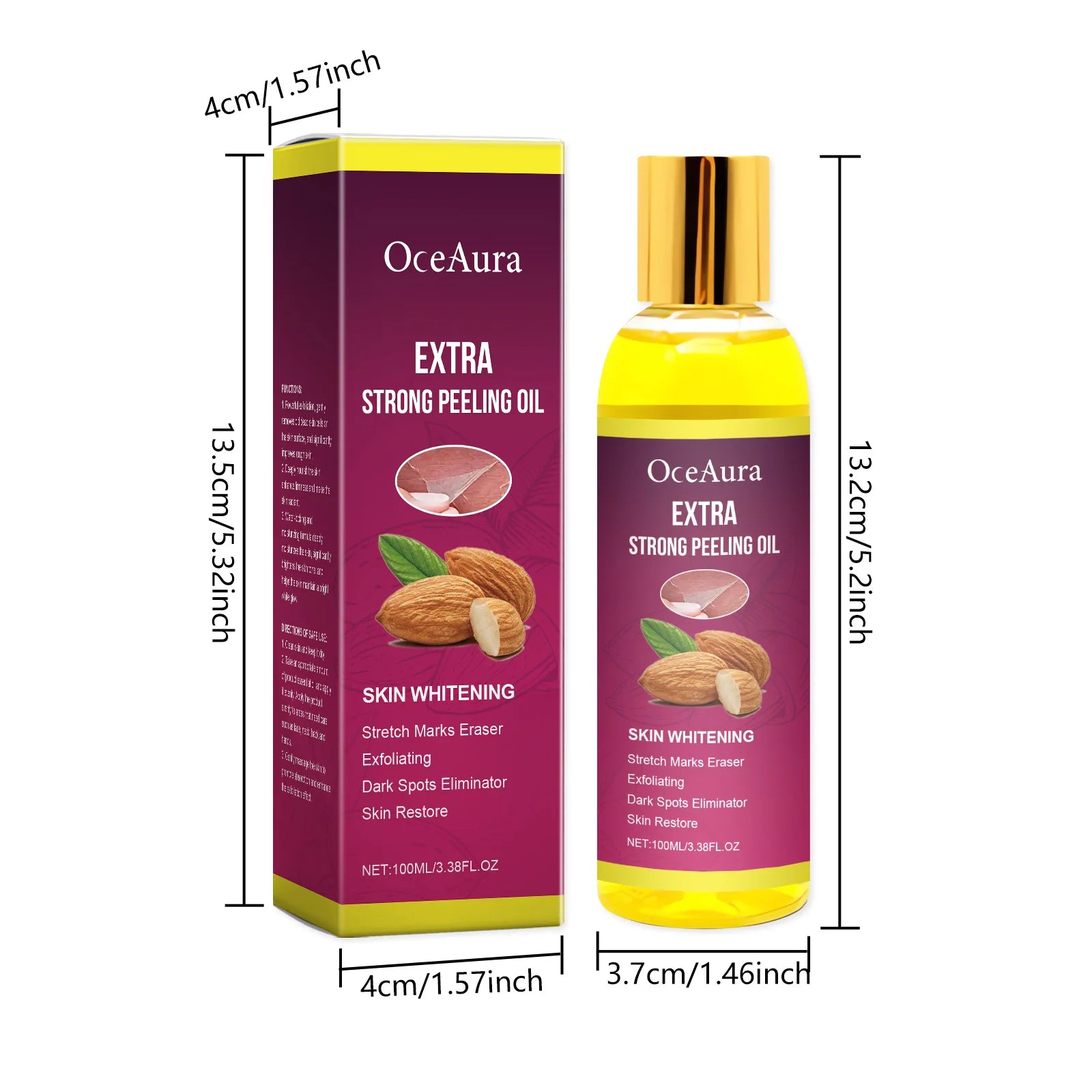Oceaura Body Exfoliating Oil Gentle Cleaning Dead Skin Moisturizing Enhance Skin Luster Remove Dark Spots Body Peeling...