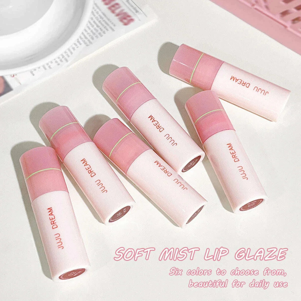 Airy Matte Velvet Lipstick Set Makeup – 6 Rich Shades, Smudge-Proof & Long-Lasting
