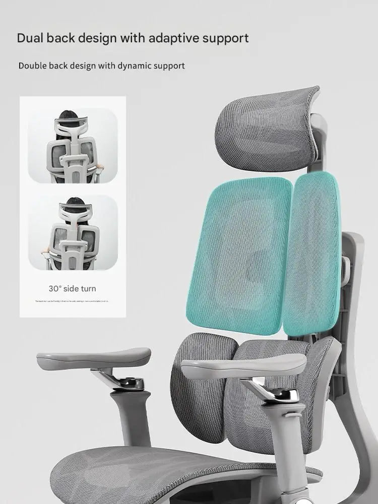 Lumbar Support Ergonomic Chair, Comfortable Office Computer Chair, Home Gaming Swivel Seat - Kimlud