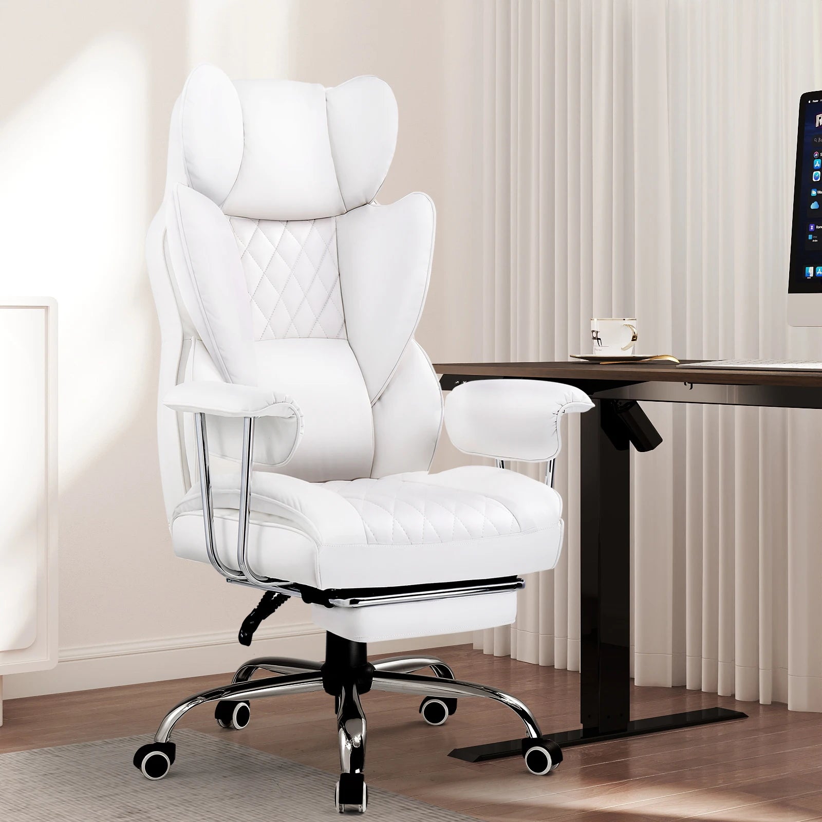 Gtplayer Gaming Chair, Office Chair with Pocket Spring Lumbar Support, Ergonomic and Comfortable Wide Office Computer Chair