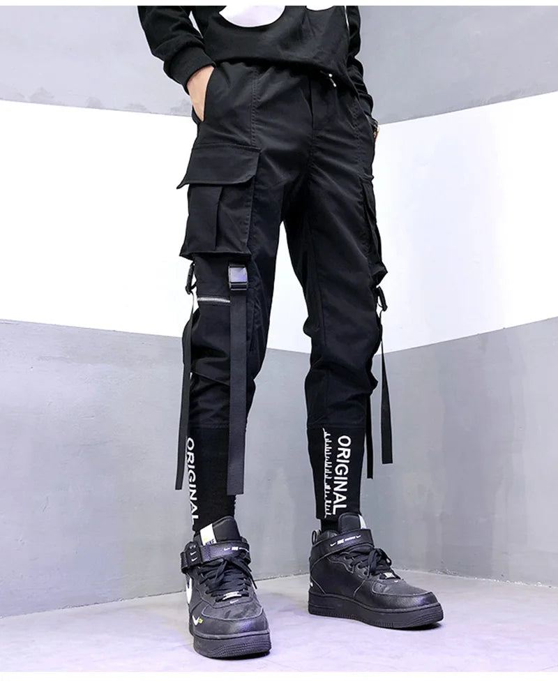 Harajuku Joggers Cargo Pants Men Fashion Casual Multi Pocket Streetwear techwear Men Women Sport Trousers Trending y2k Style - Kimlud