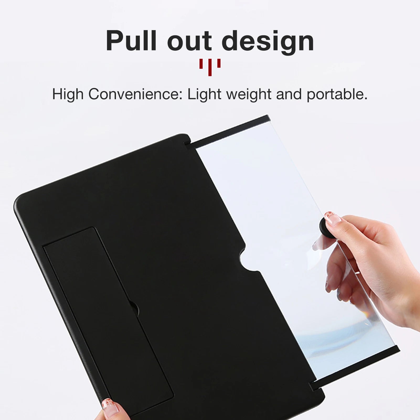 L16 16 inch Mobile Phone Screen Magnifier 3D Enlarger Magnifying Amplifier Bracket Universal Foldable Desk Phone Holder Stand