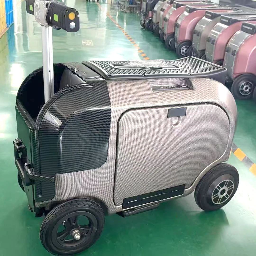 FENGJIU Multi Color Optional Smart Luggage with Password Lock Electric Luggage That Elderly People Can Ride on | Kimlud...