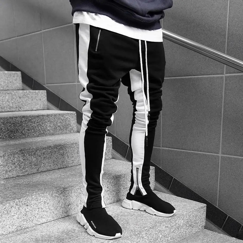 Mens Cotton Joggers Sport Running Pants Fitness Men Sportswear Tracksuit Bottoms Skinny Sweatpants Trousers Gyms Track Pants - Kimlud