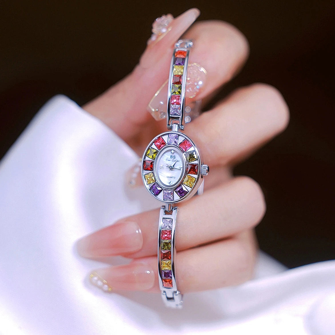 QUARTZ WATCH BS New Best-selling Watch Factory Direct Export Chain With Gradient Light Luxury Women's - Piece Consignment FA1681 - Kimlud
