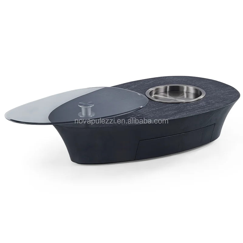 Modern Minimalist Luxury Marble Coffee Table for Home Oval Living Room Furniture Stone Material for Home Use - Kimlud