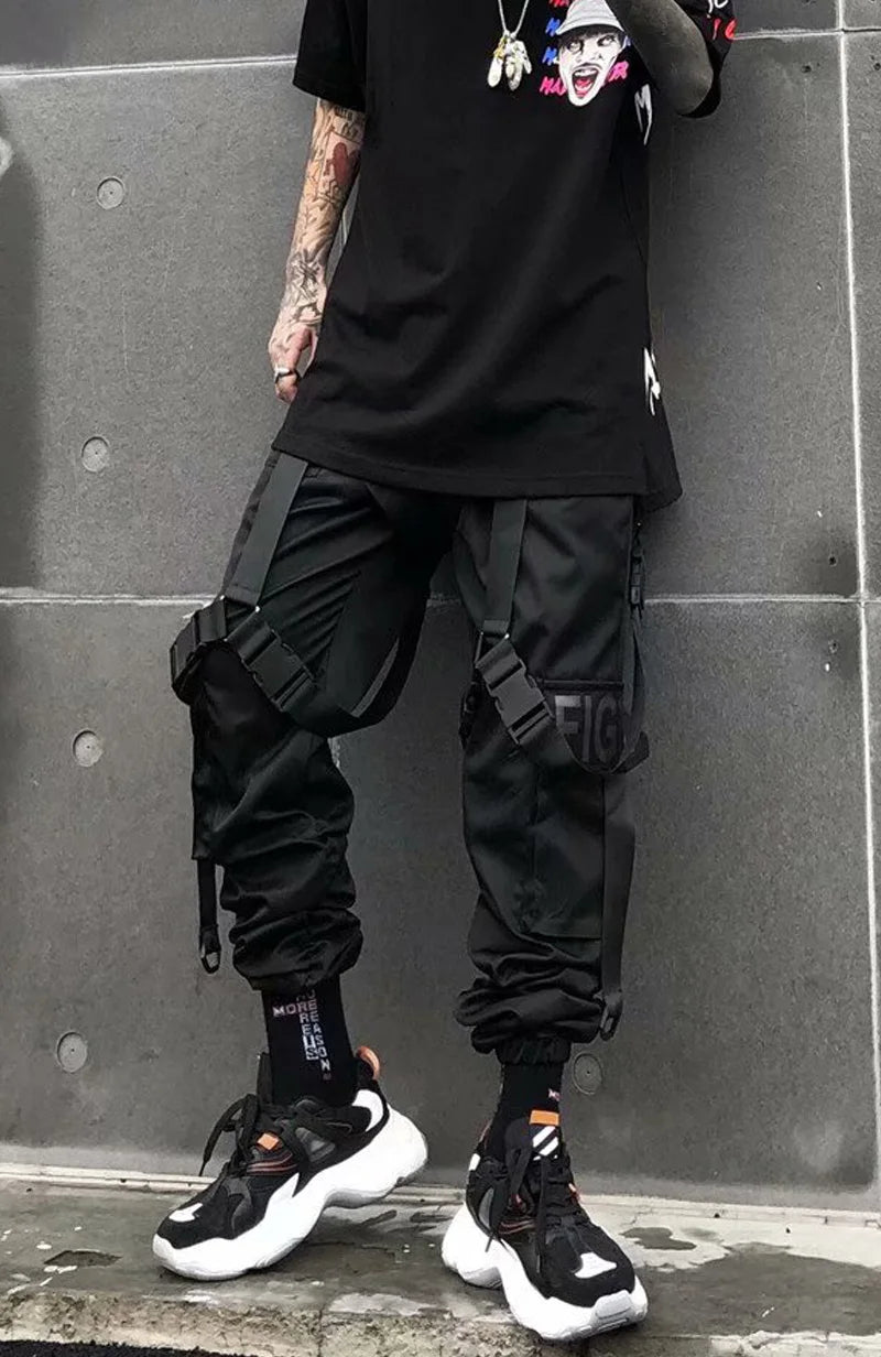 Harajuku Joggers Cargo Pants Men Fashion Casual Multi Pocket Streetwear techwear Men Women Sport Trousers Trending y2k Style - Kimlud