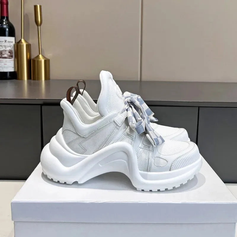 Top Quality Lady Driving Casual Shoe Trainer Designer Sneaker Low Casual Shoe Sports Culture Versatile Board Shoes Latex Fashion - Kimlud