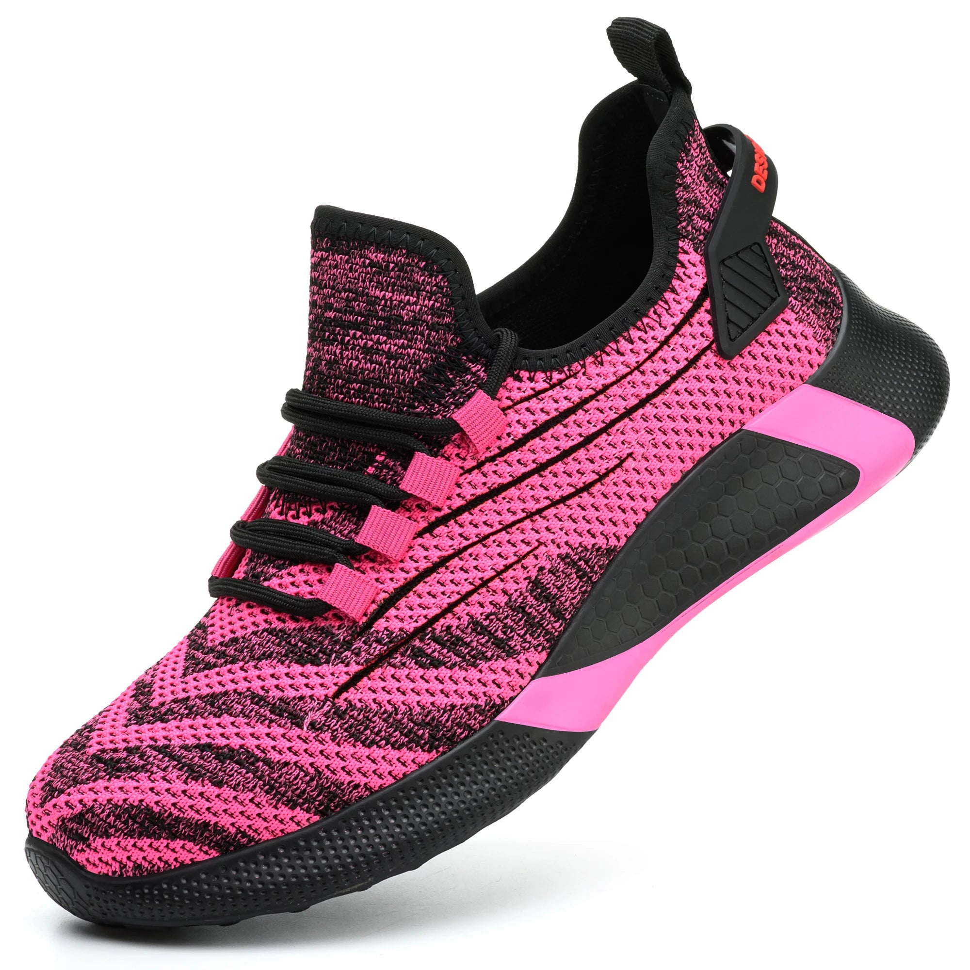 Lady Low Steel Toe Cap Cut Waterproof Winter Anti-Slip Industrial Work Safety Boots Unisex Pink Rubberized - Kimlud