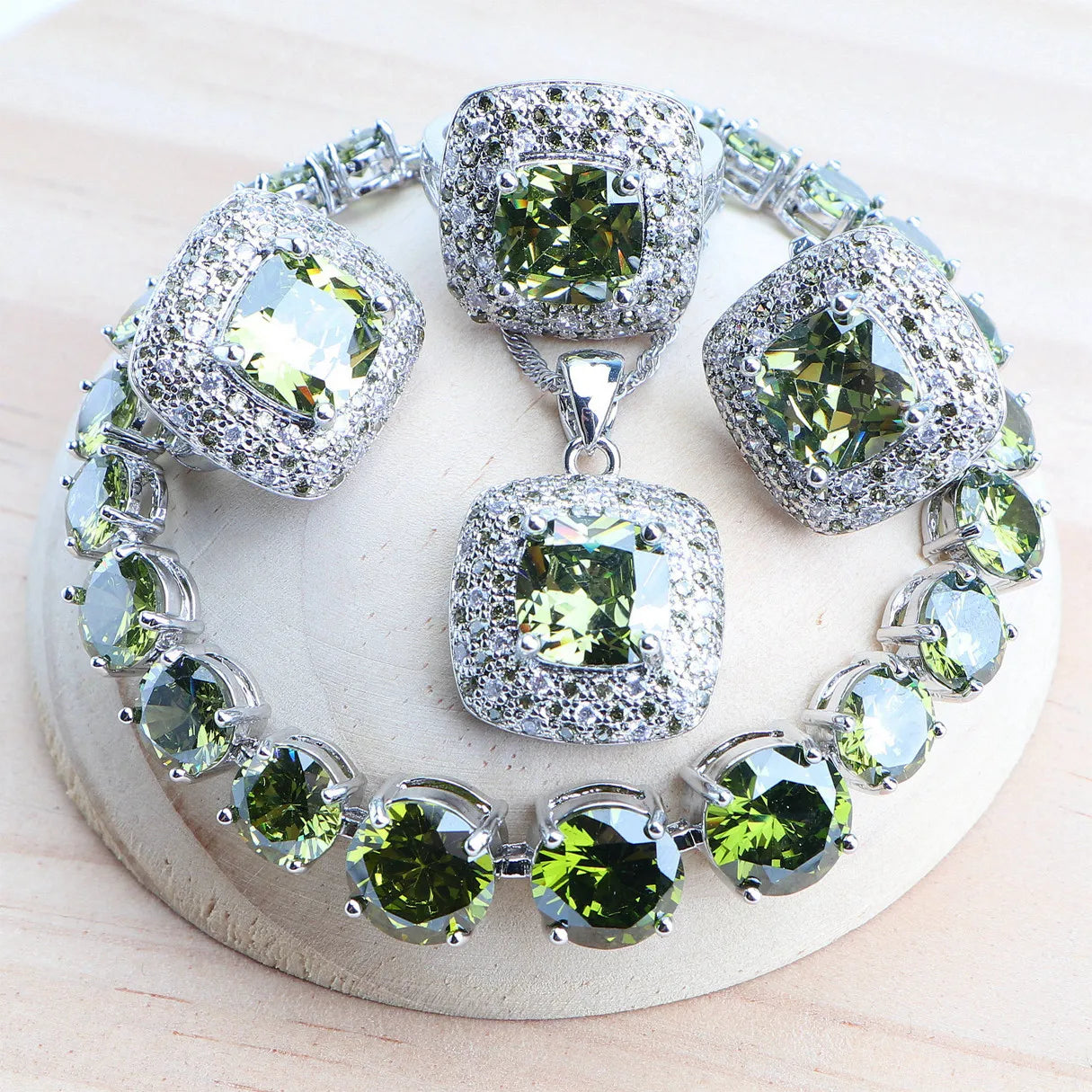 Purple Zirconia Women Bridal Jewelry Sets Silver 925 Fine Costume Jewellery Wedding Earrings Rings Bracelets Pendant...