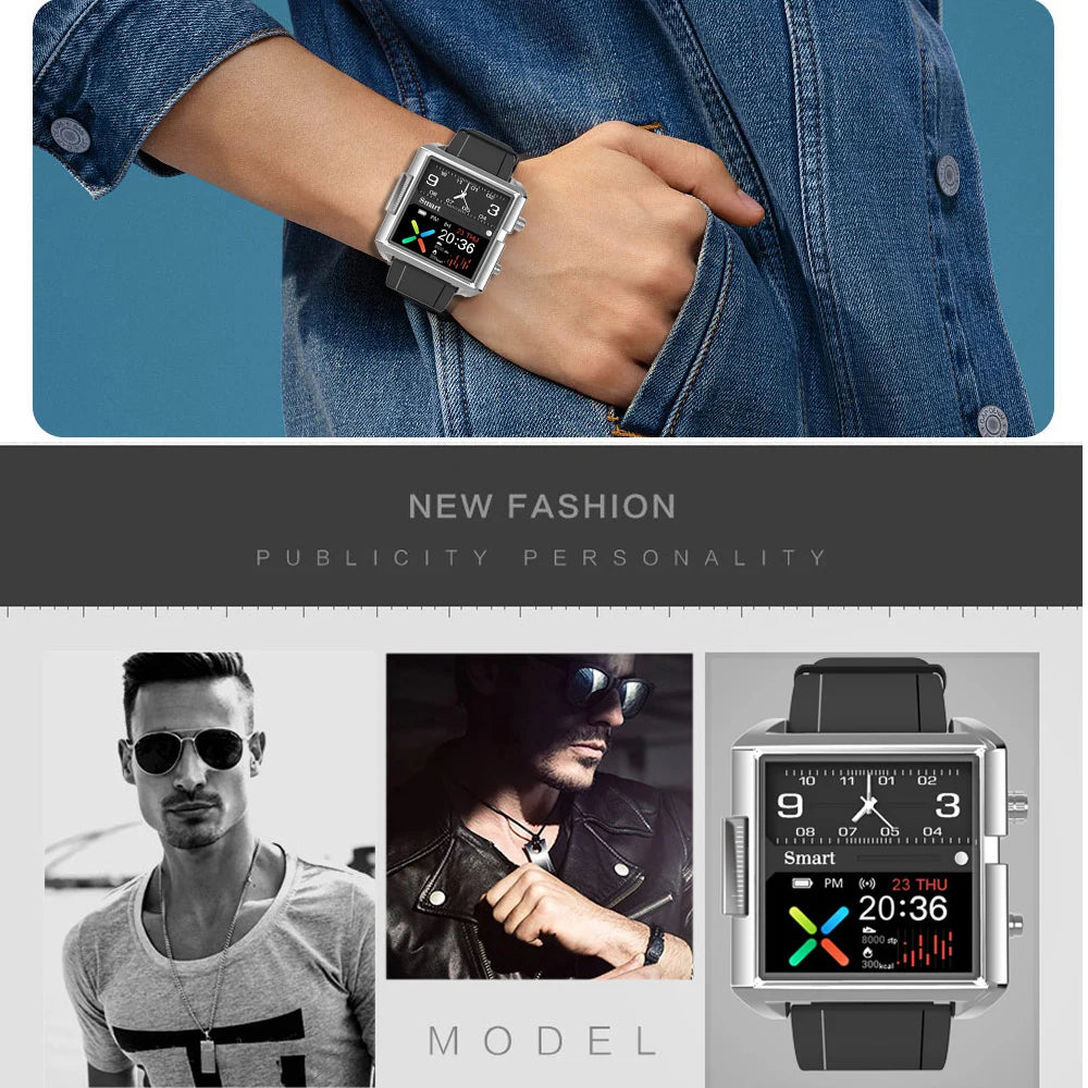 T9 Hybrid Smartwatch Heart Rate Blood Pressure Monitor Waterproof IPS Stylish Smart Watch Seiko Movement For IOS Android - Kimlud