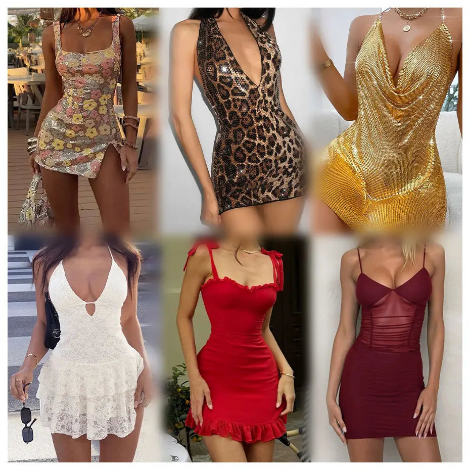 Hot Selling Summer Women's Casual Elegant Retro Short Sleeved Printed Women's Dresses Are Randomly Shipped